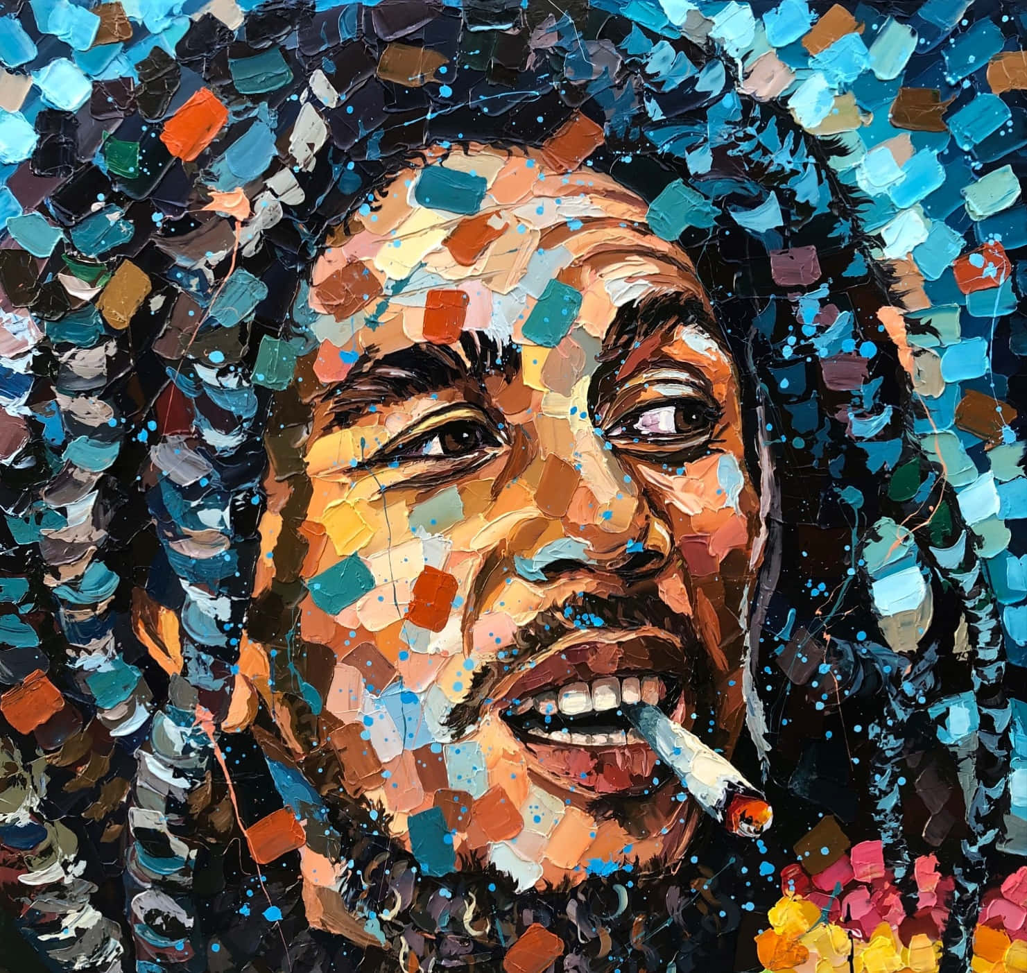 Bob Marley in Rasta Colors | Bob marley art, Bob marley art painting, Bob  marley artwork