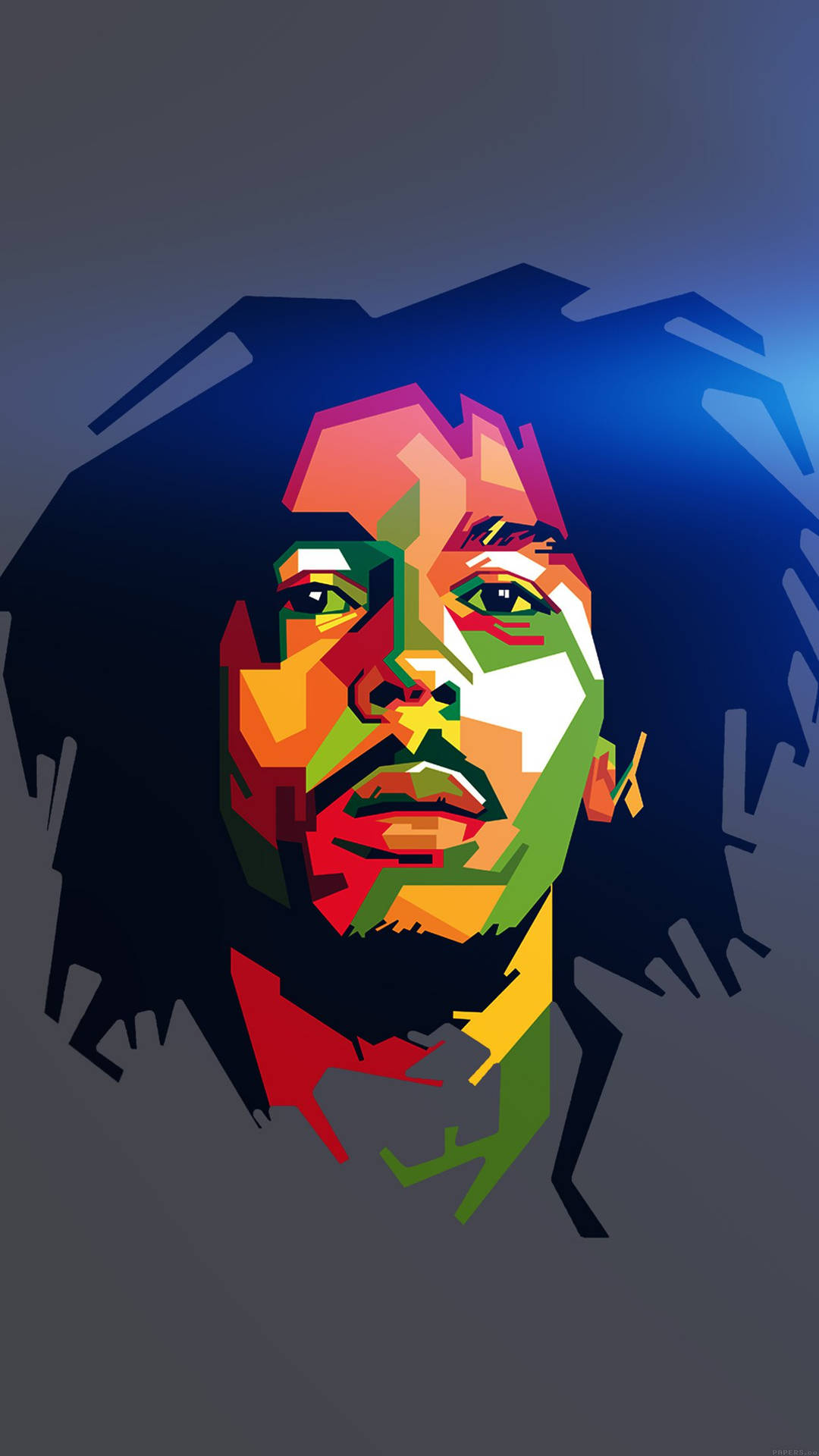 Bob Marley Pop Art Smartphone Background Wallpaper