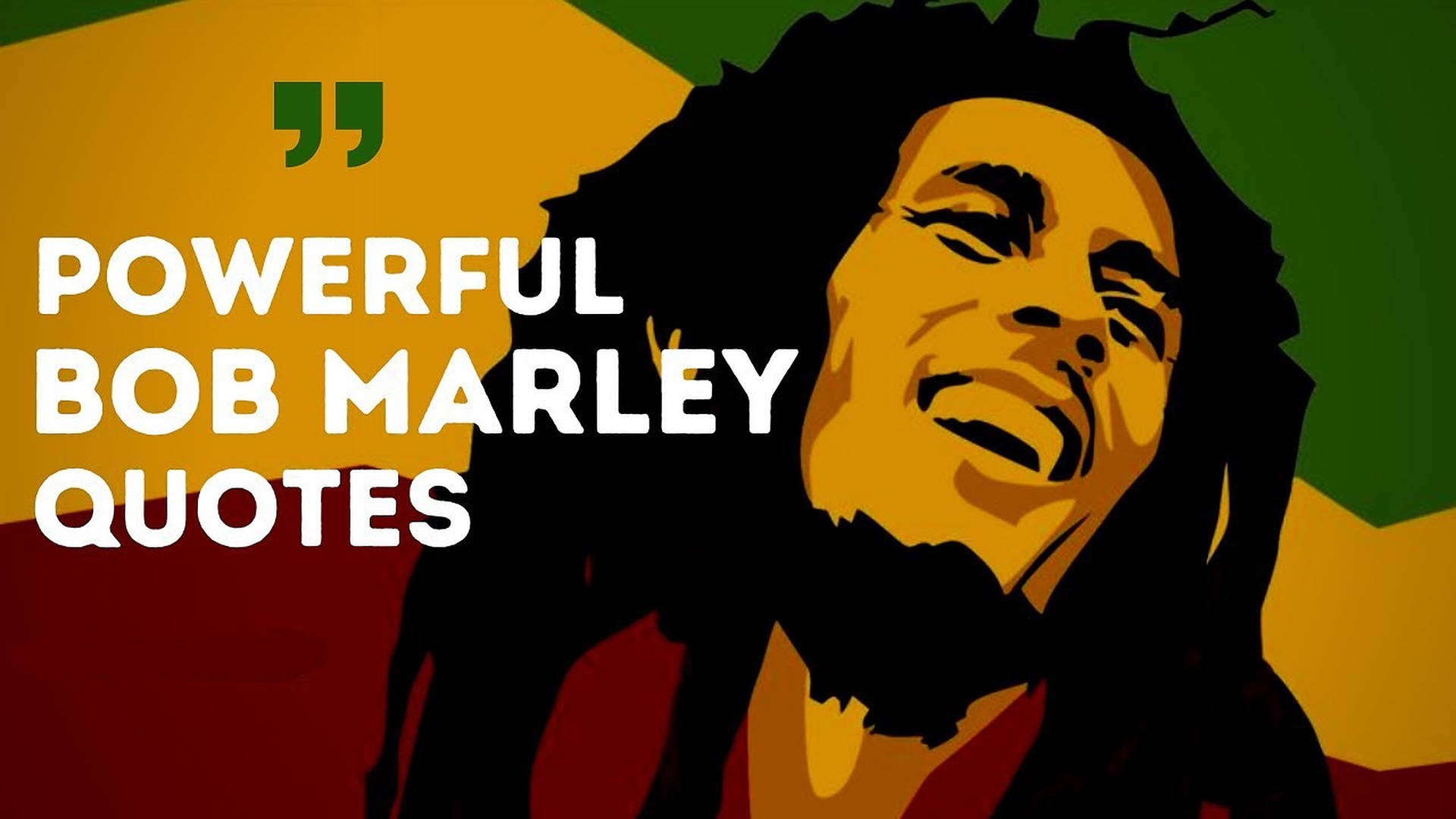 Bob Marley Quotes Reggae Flag Picture