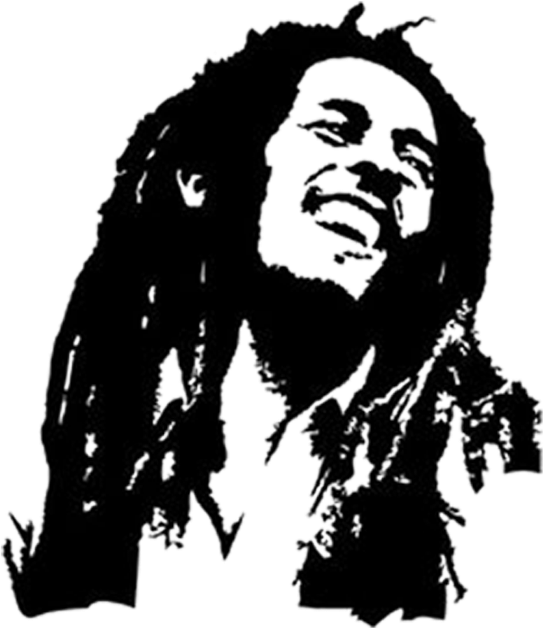 Bob Marley Silhouette Art PNG
