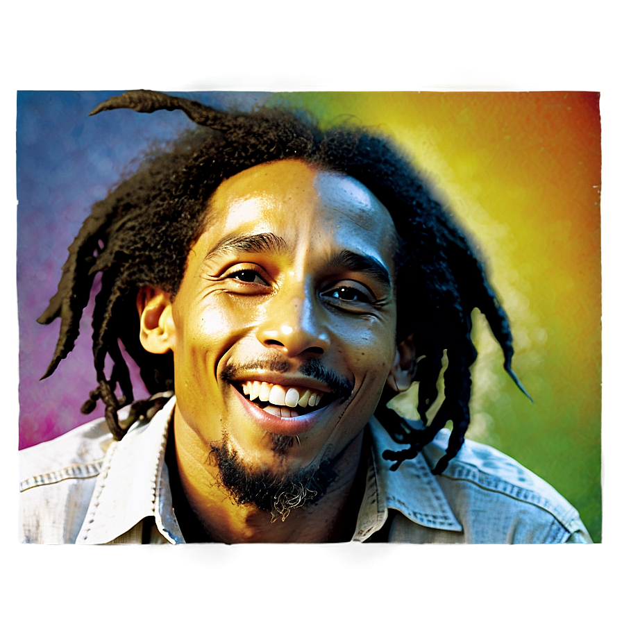 Download Bob Marley Smiling Png Qva31 | Wallpapers.com