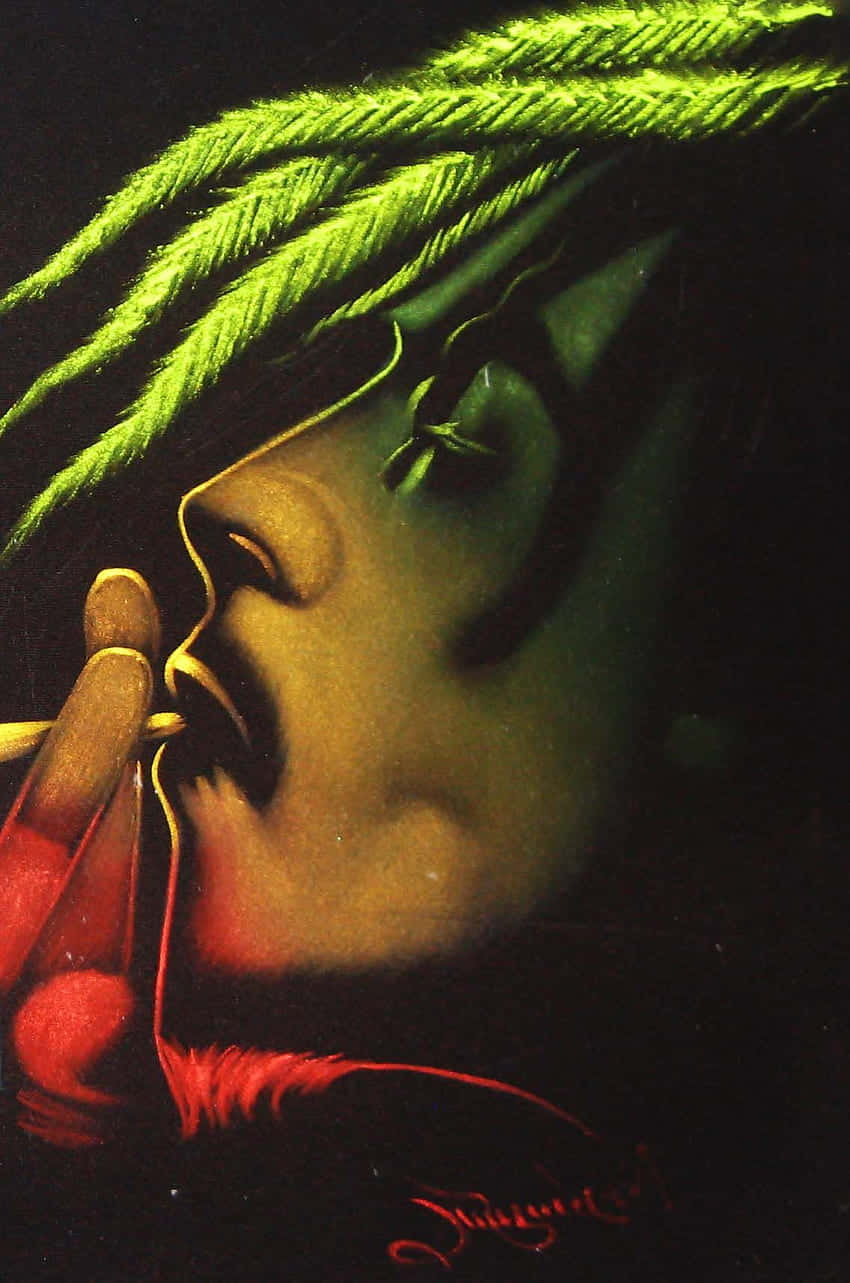 Bob Marley Smoking Joint Wallpaper