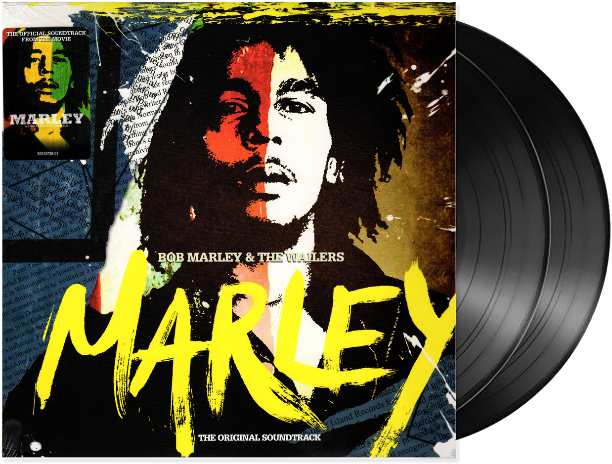 Bob Marley Soundtrack Vinyl Album Cover PNG