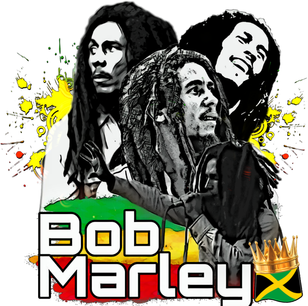 Bob Marley Tribute Artwork PNG