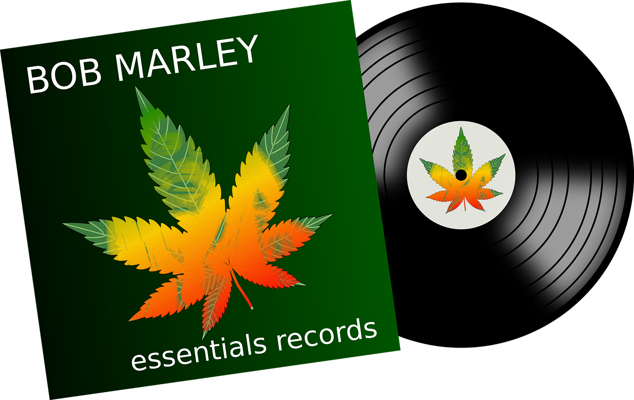 Bob Marley Vinyl Record Cover PNG