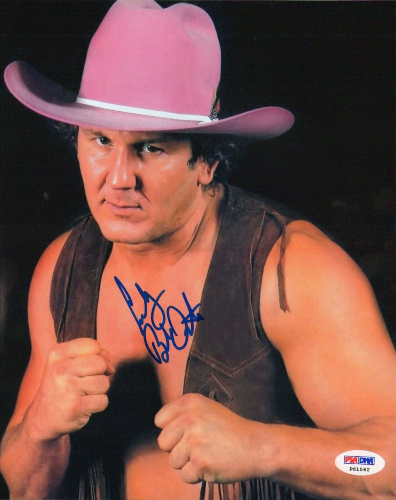 Bob Orton Jr. Pink Cowboy Hat Tapet: Wallpaper