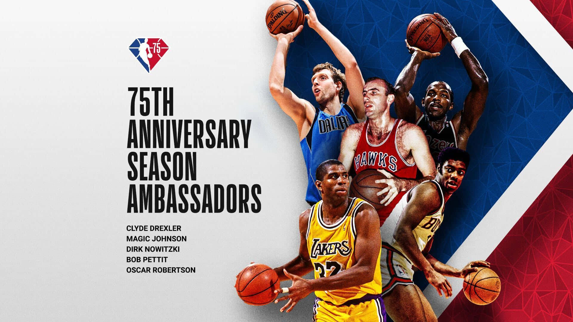 Bob Pettit As Ambassador For NBA Anniversary Wallpaper