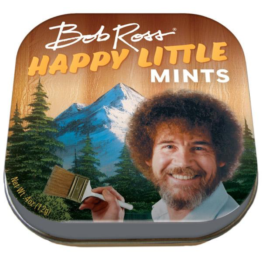 Bob Ross Happy Little Mints Tin PNG