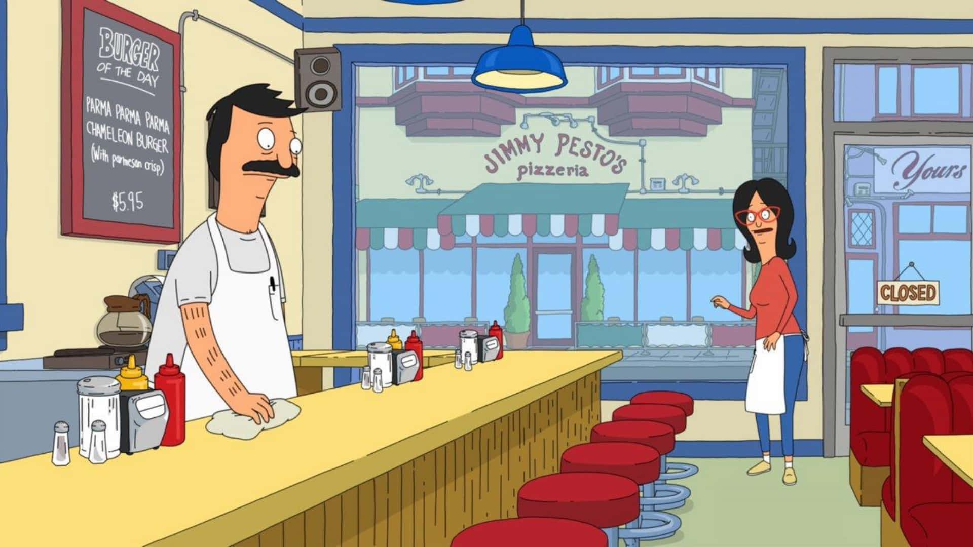 Bob Cleaning The Counter Bob's Burgers Background