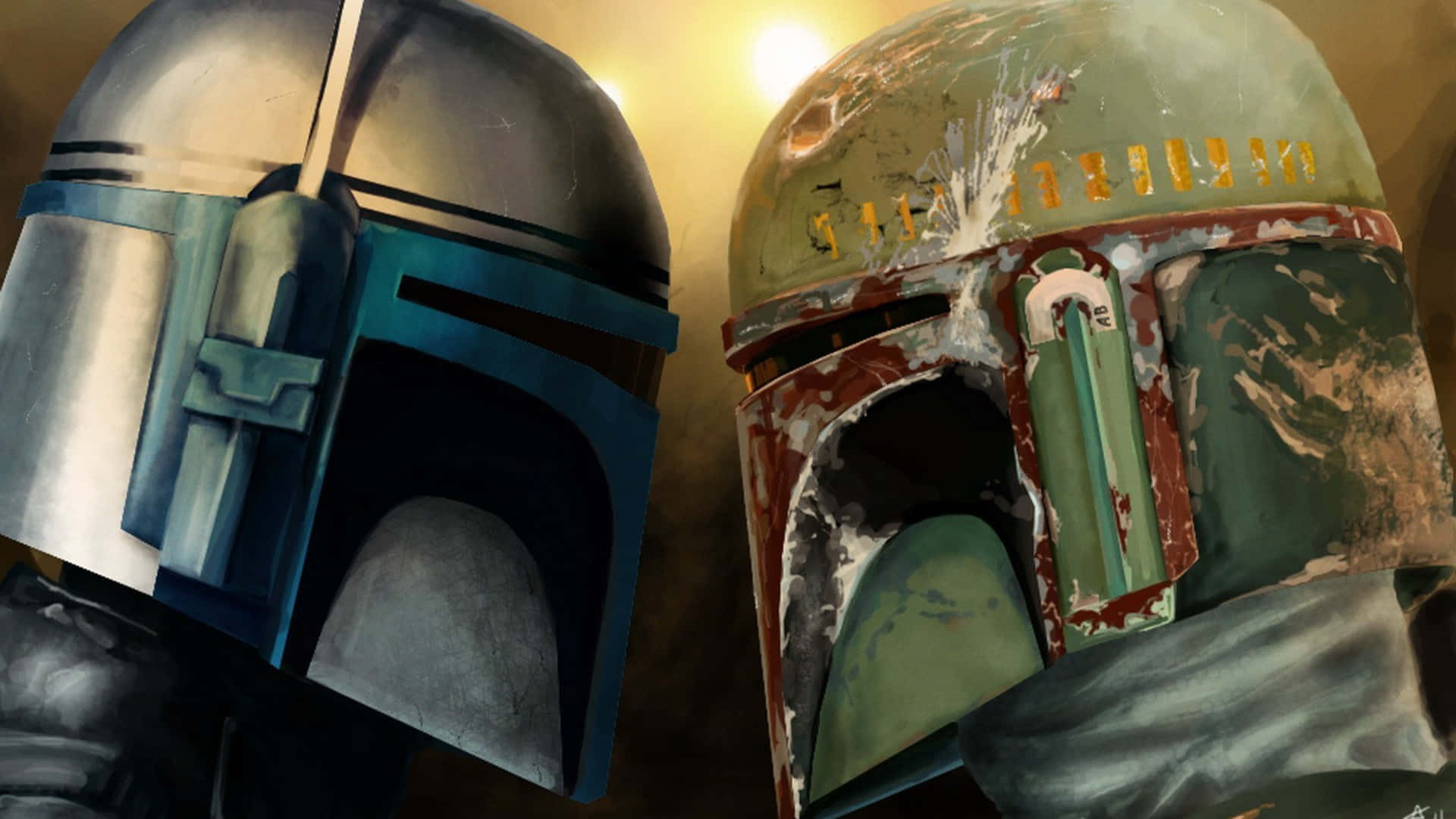 Boba Fett standing tall in a captivating action pose