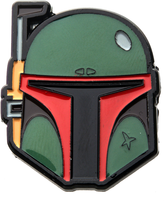 Boba Fett Helmet Enamel Pin PNG