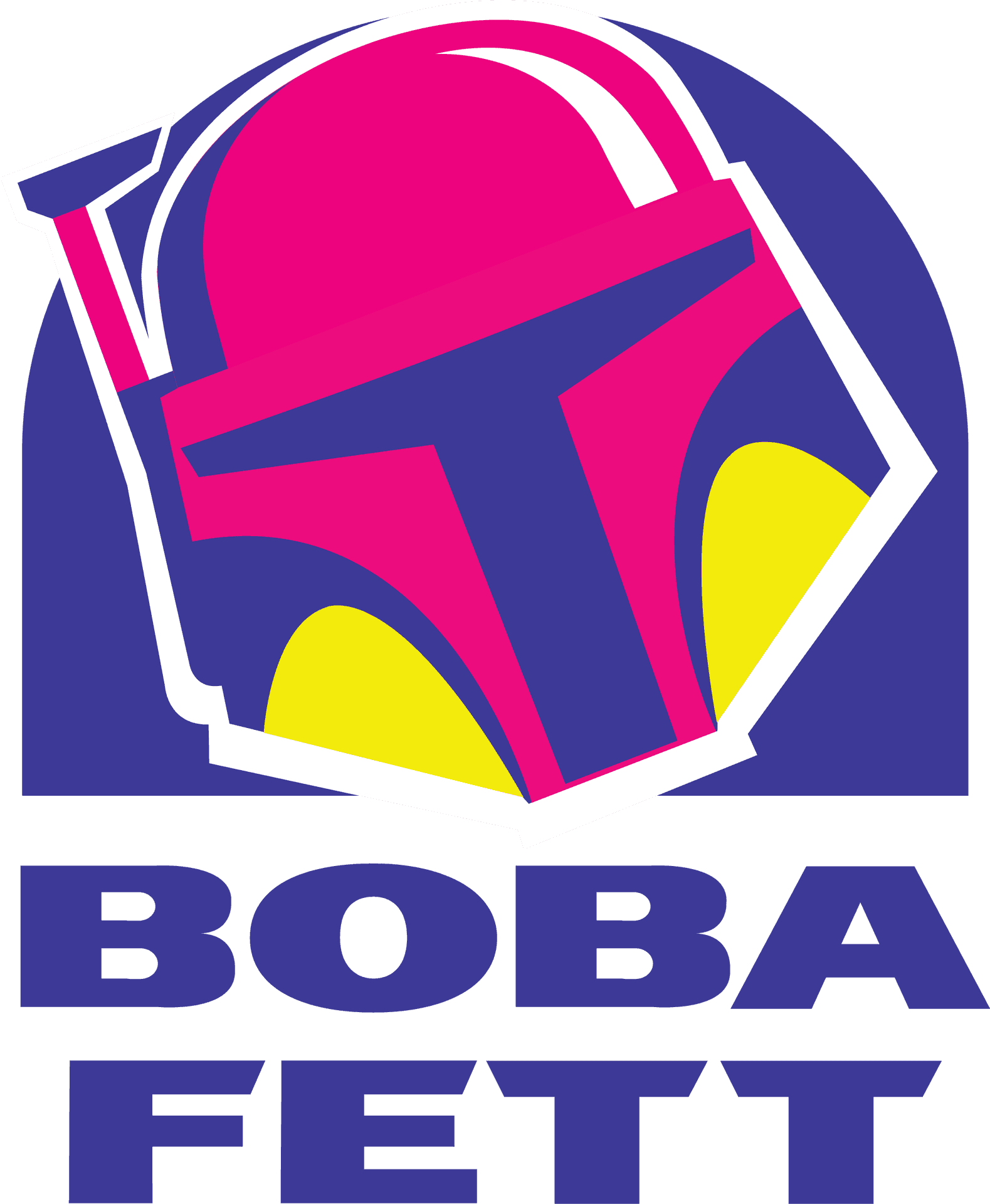 Boba Fett Helmet Graphic PNG