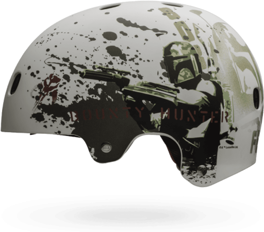 Boba Fett Helmet Graphic Design PNG
