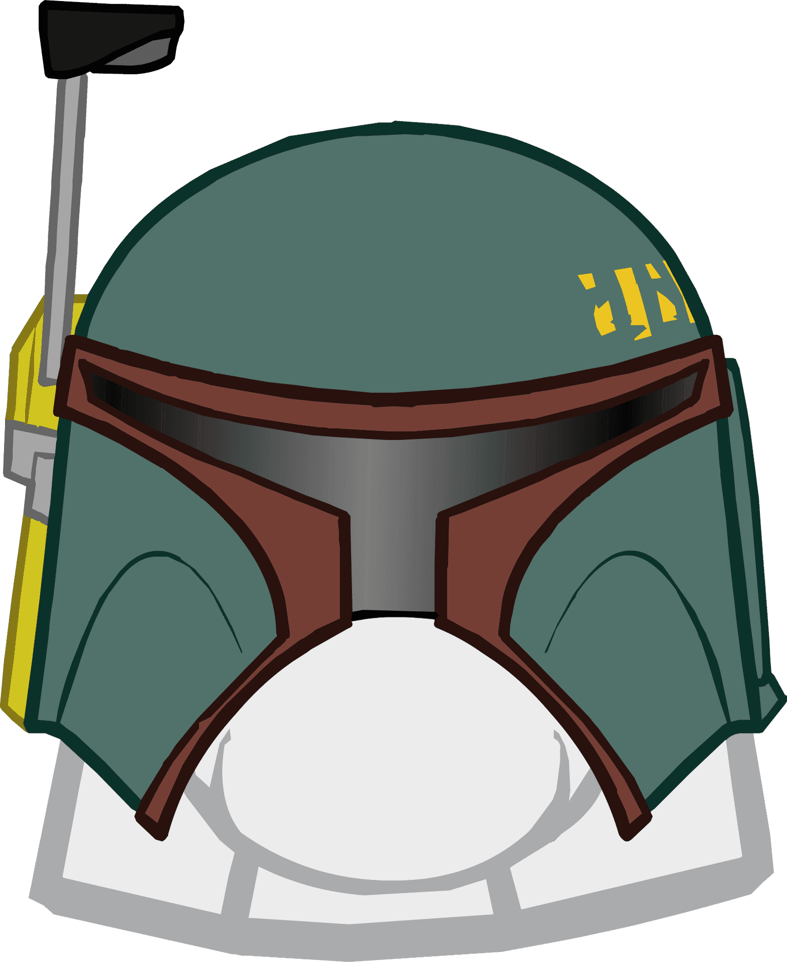 Download Boba Fett Helmet Illustration | Wallpapers.com