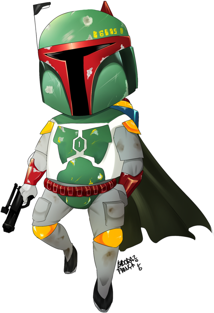 Boba Fett Illustration PNG