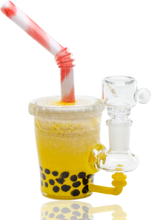 Boba Tea Glass Bong Hybrid PNG