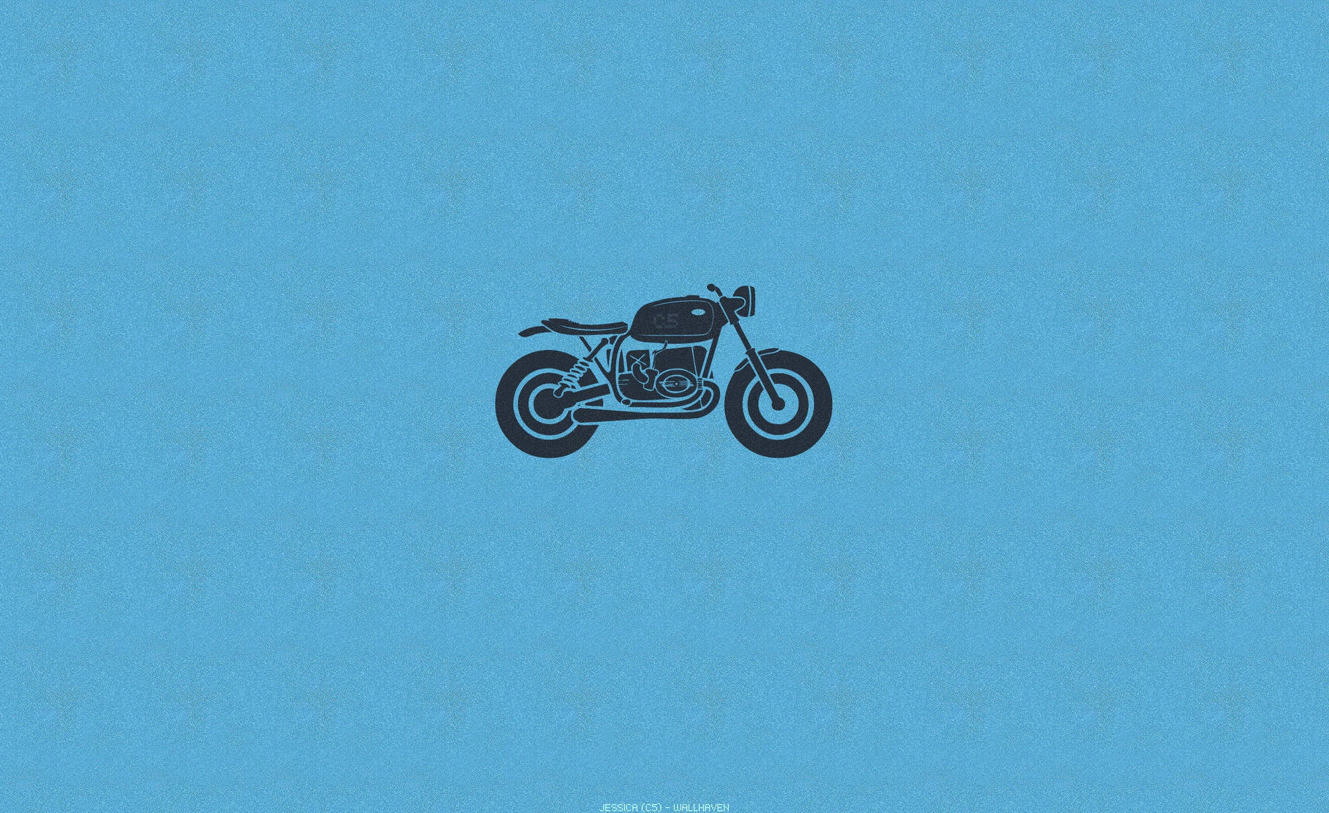 Bobber Motorcykel Minimalistisk Kunst Wallpaper