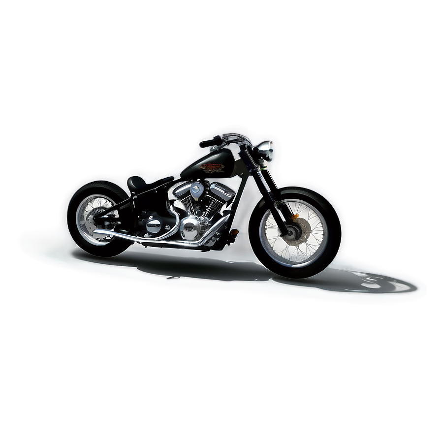 Bobber Motorcycle Png Bsk29 PNG