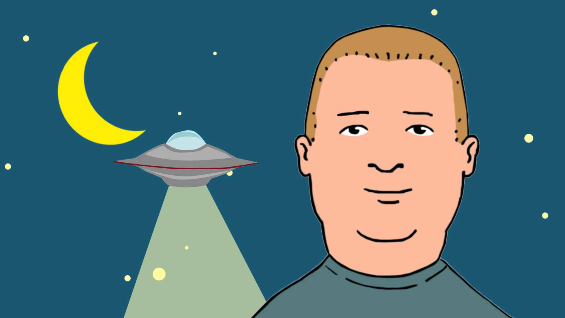 Bobby Hill And A Moon Wallpaper