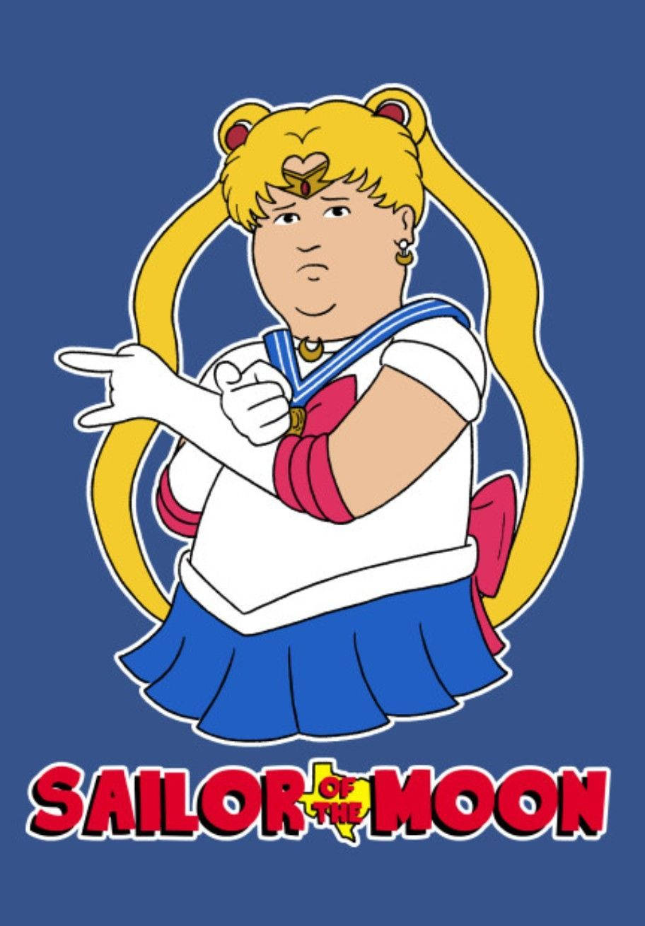 Bobbyhill I En Sailor Moon-dräkt. Wallpaper
