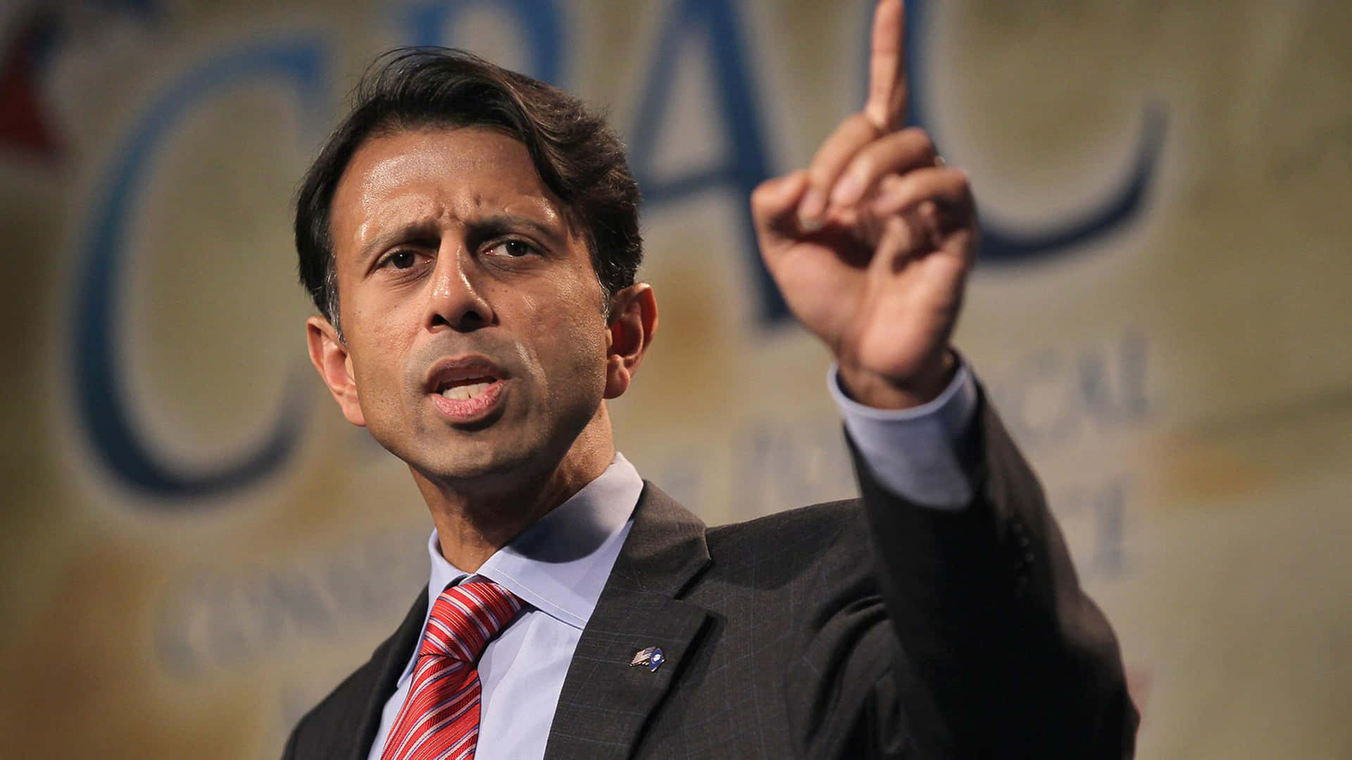 Bobby Jindal Pointing In Cpac Wallpaper