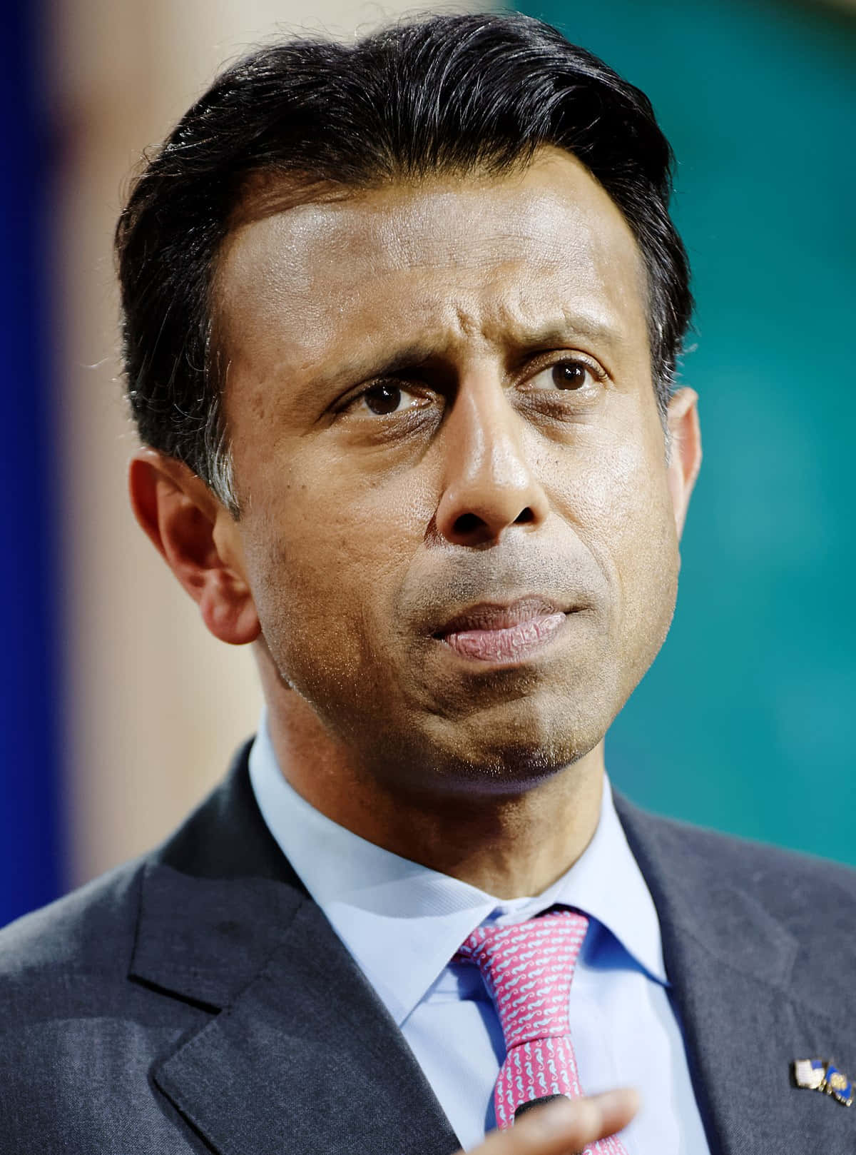 Bobby Jindal Exhibiting a Concerned Look Wallpaper