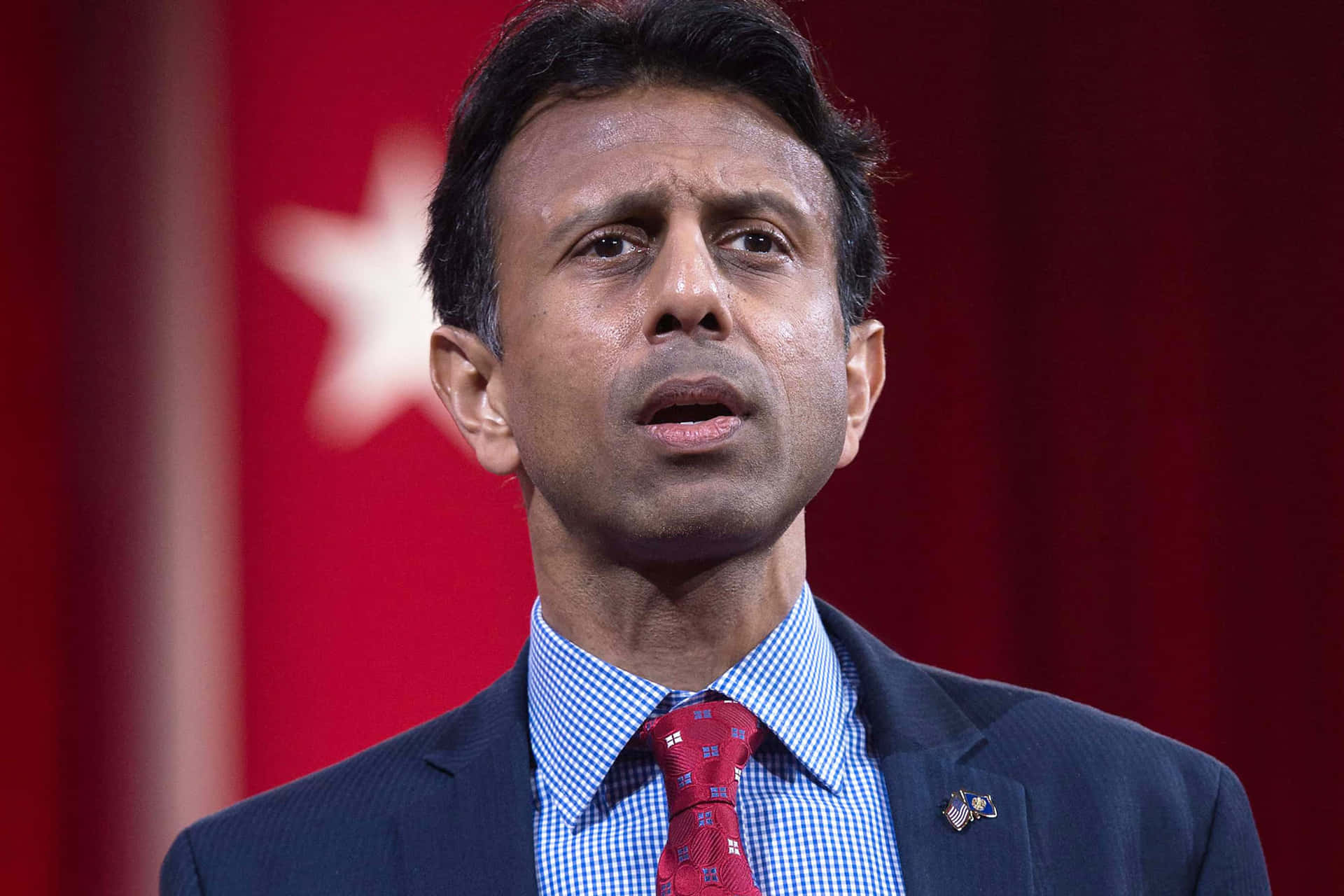 Bobby Jindal with Governor Pin Wallpaper