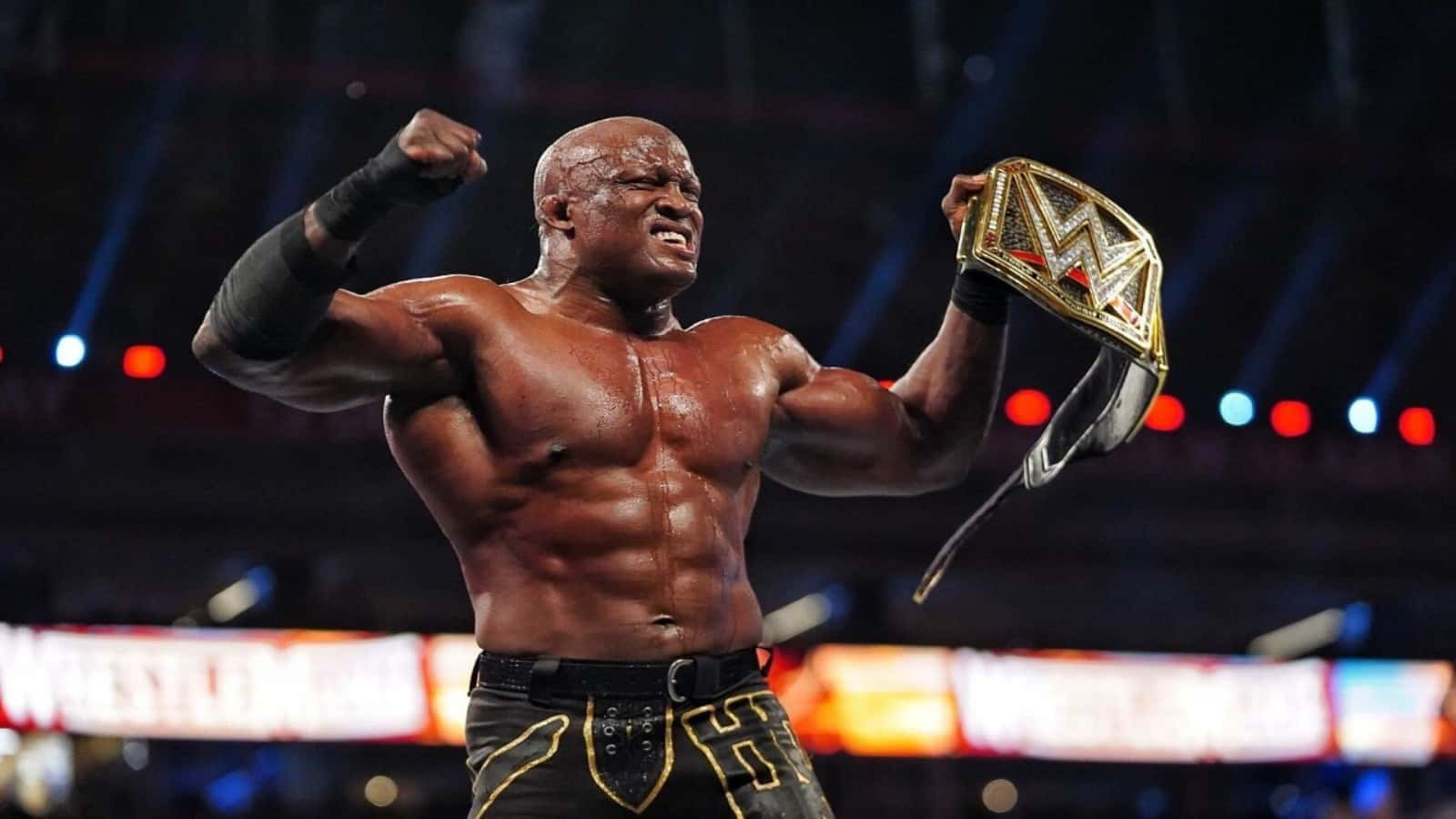 Bobby Lashley With Closed Fist And Belt On One Hand Wallpaper