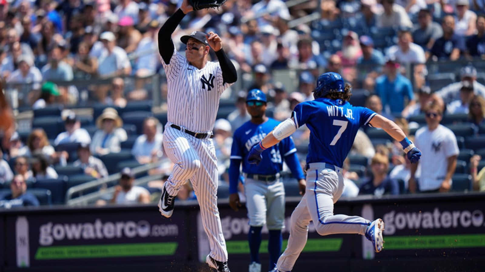 Bobby Witt Jr Baseball Action Shot Wallpaper