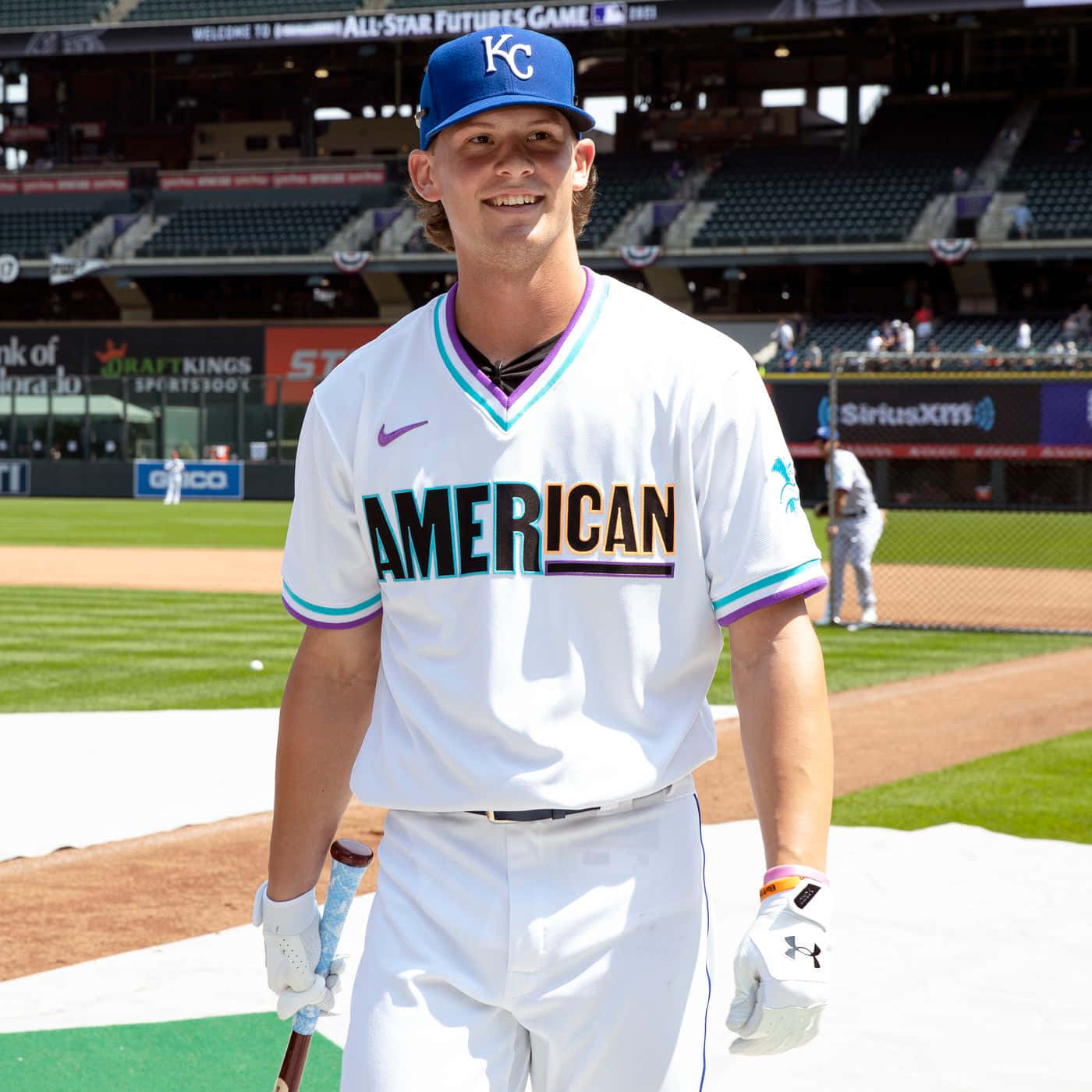 Bobby Witt Jr Futures Game Smile Wallpaper