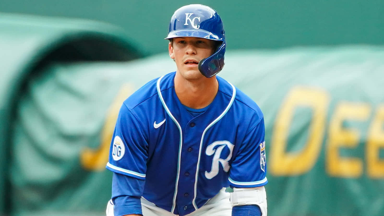 Bobby Witt Jr Kansas City Royals Wedstrijd Achtergrond