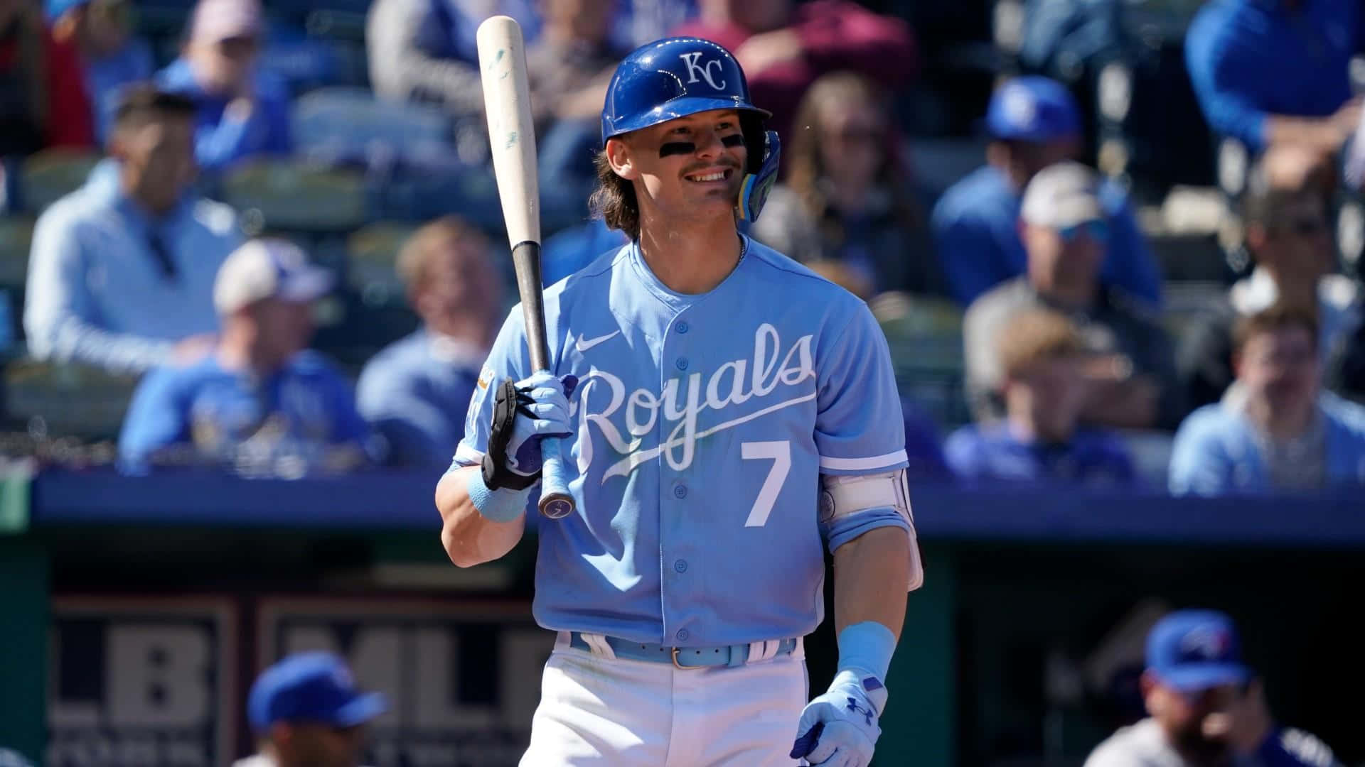 Bobby Witt Jr Kansas City Royals Game Wallpaper