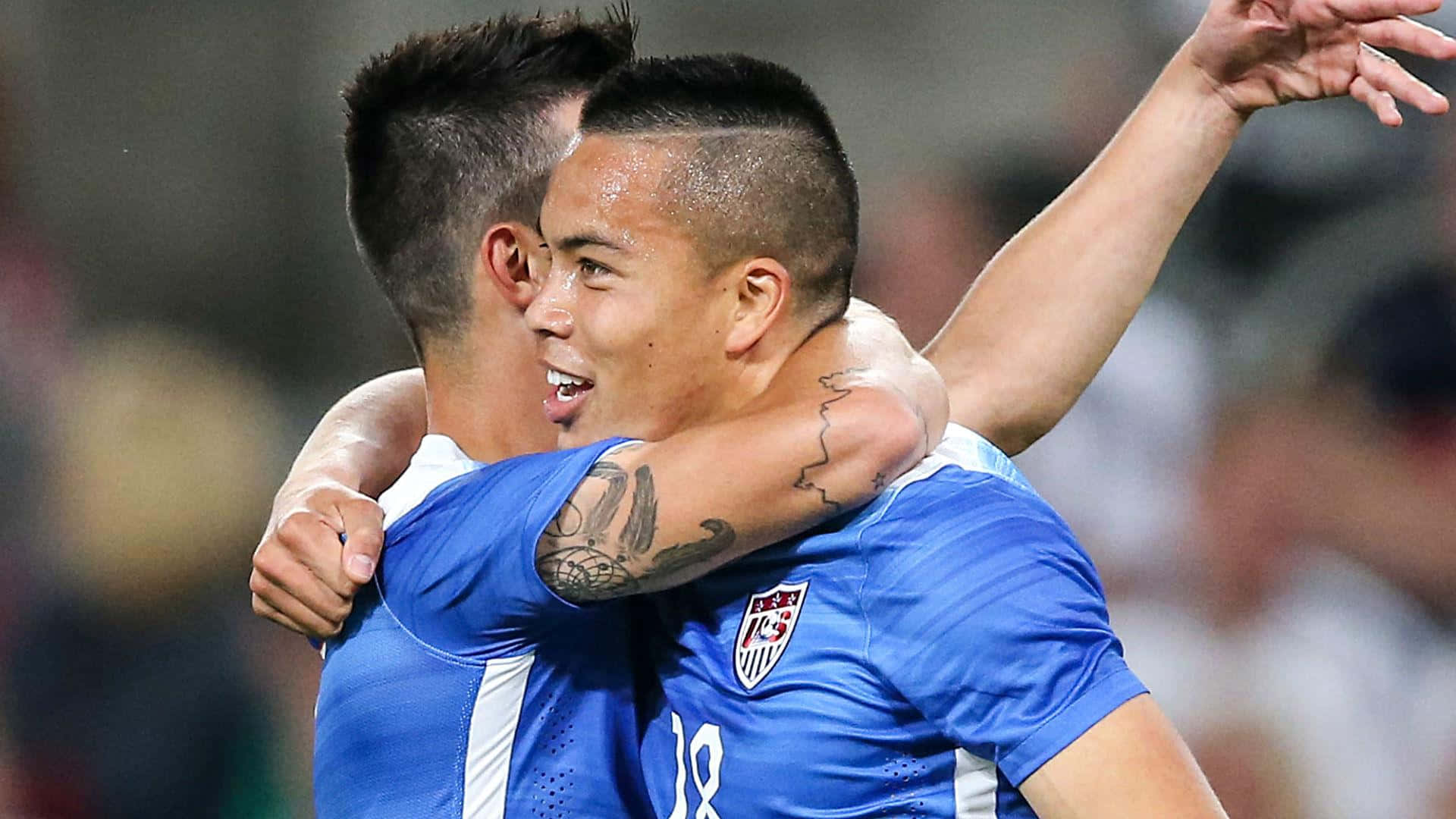 Bobby Wood During International Friendly Match With Germany Wallpaper