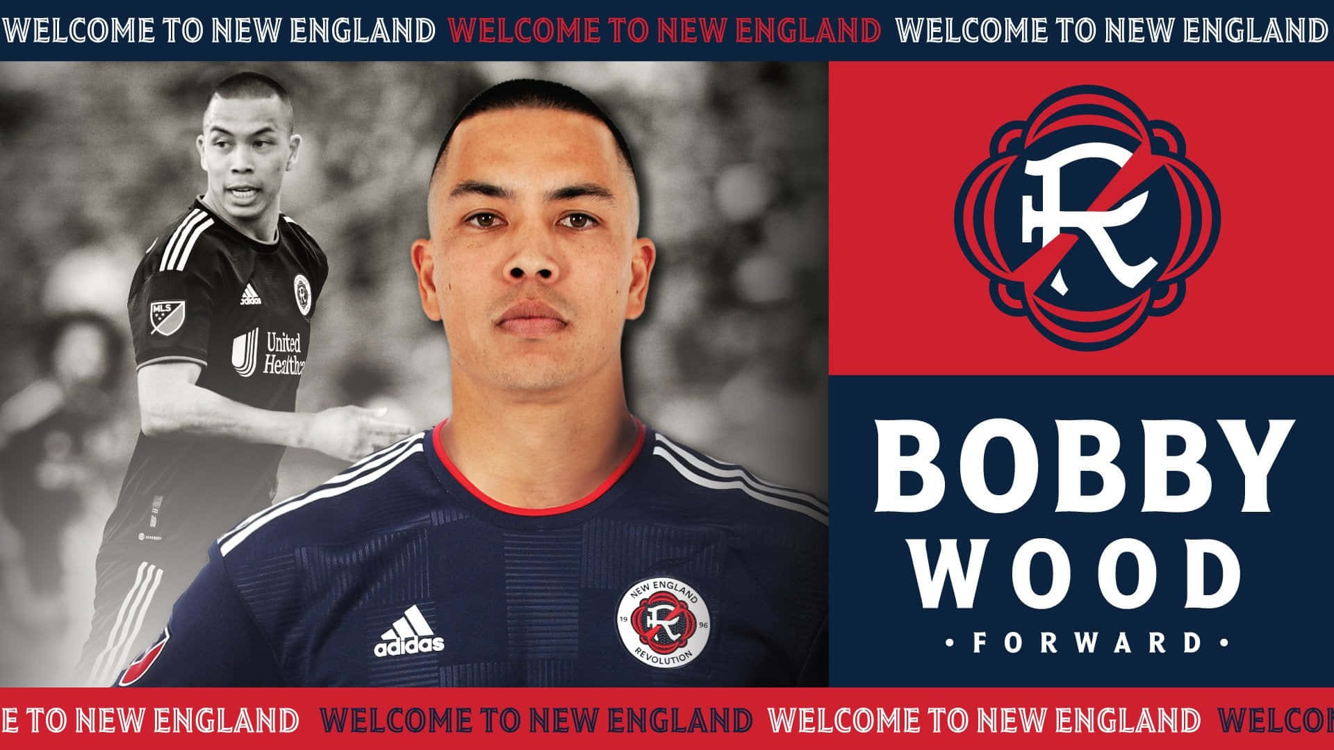 Bobbywood Willkommensplakat Für Das New England Team Wallpaper