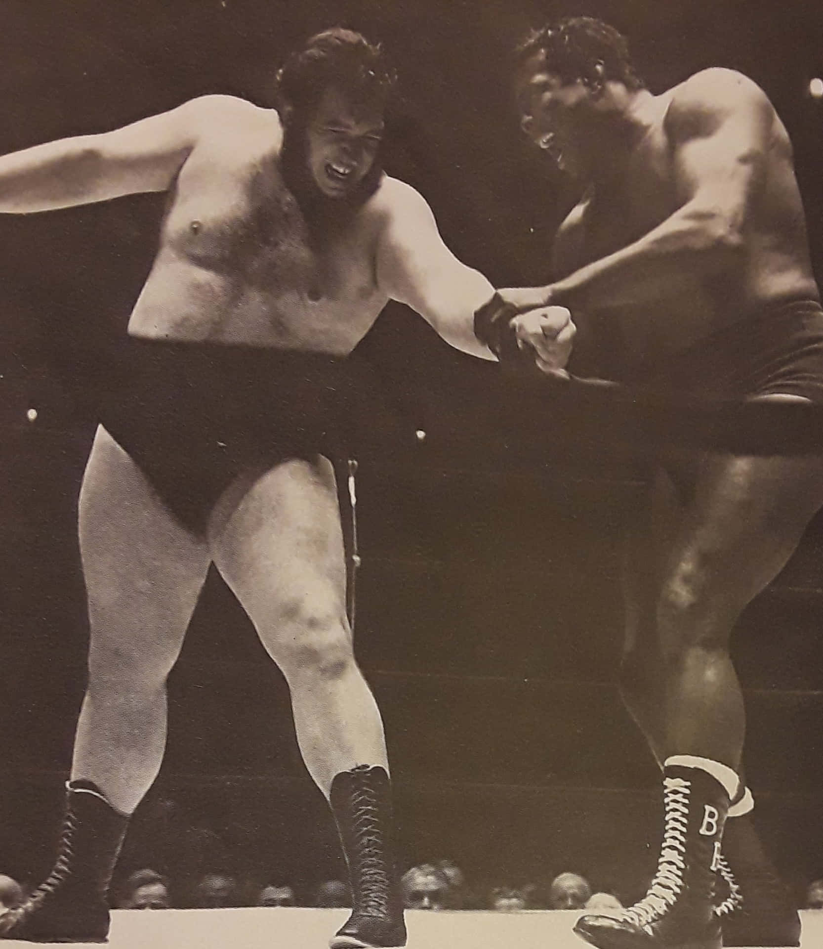 Bobo Brazil Wrestling Gorilla Monsoon 1963 Wallpaper