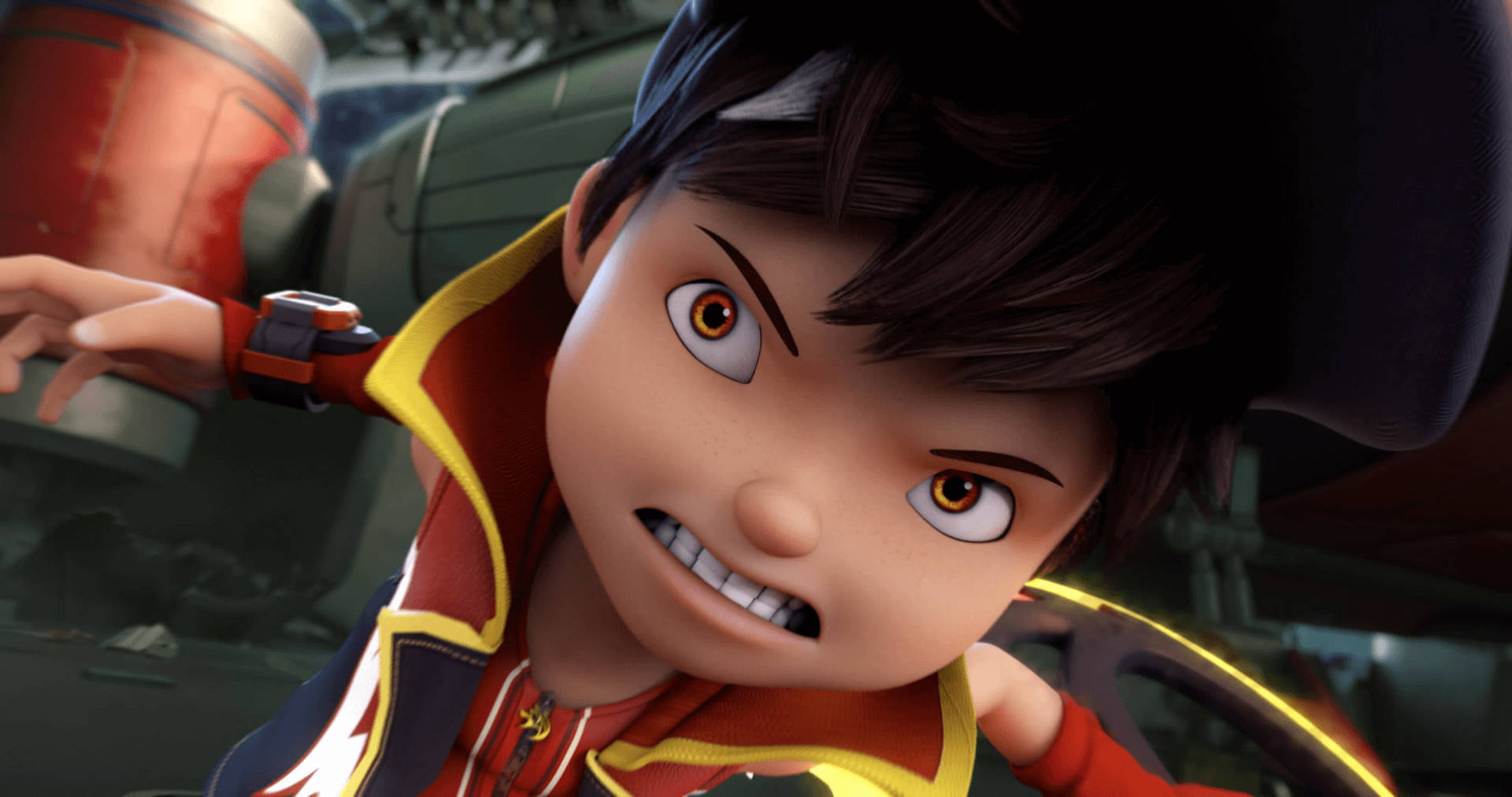 Exciting Adventures Await in Boboiboy HD Galaxy Form Wallpaper