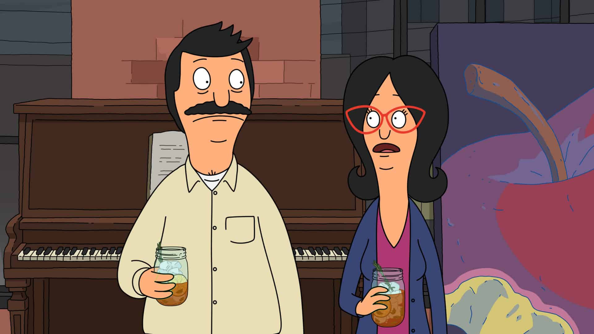Caption: Bob and Linda Belcher: The Perfect Date Night Wallpaper
