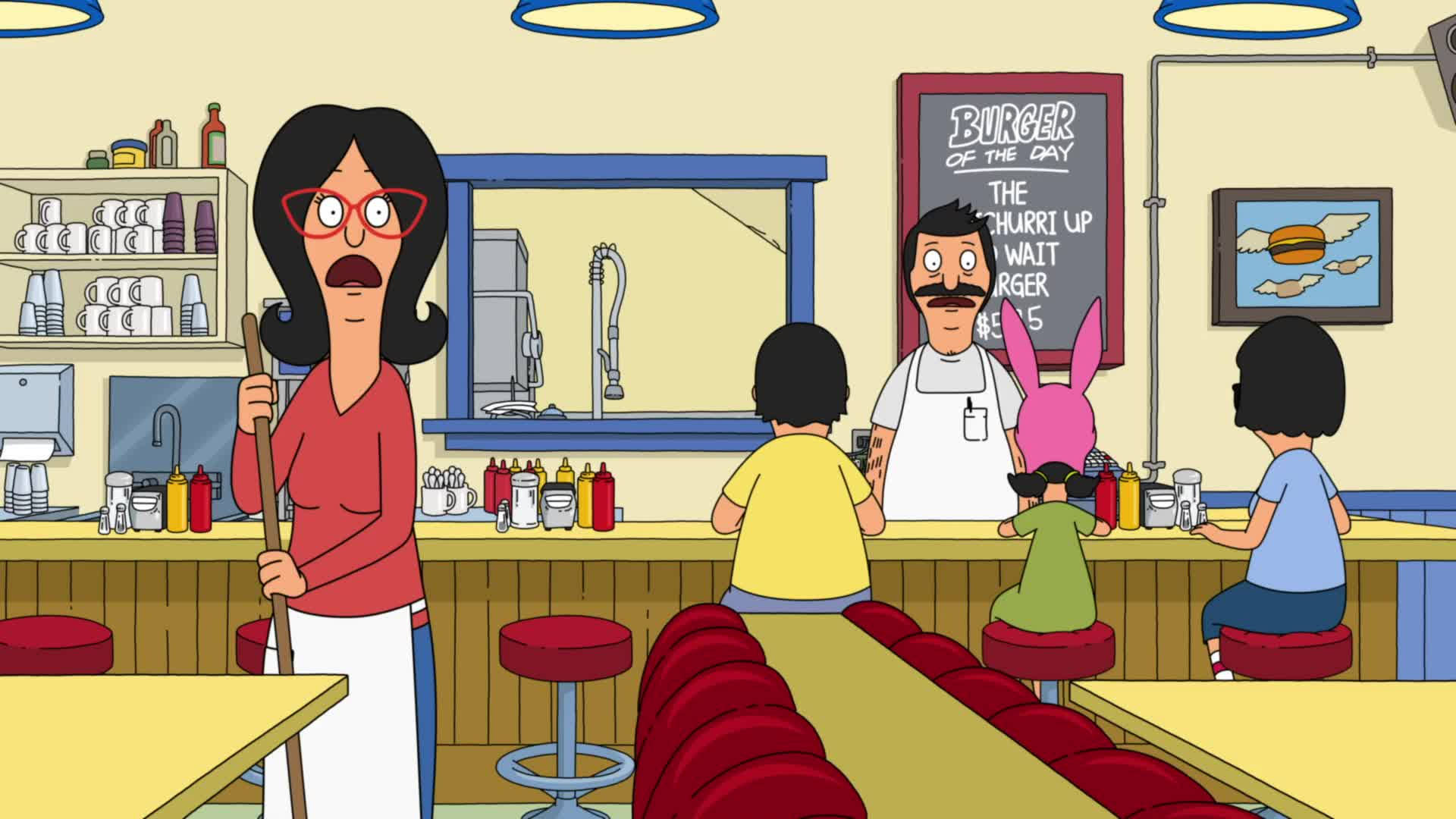 Bobs Burgers Linda With A Mustache Wallpaper
