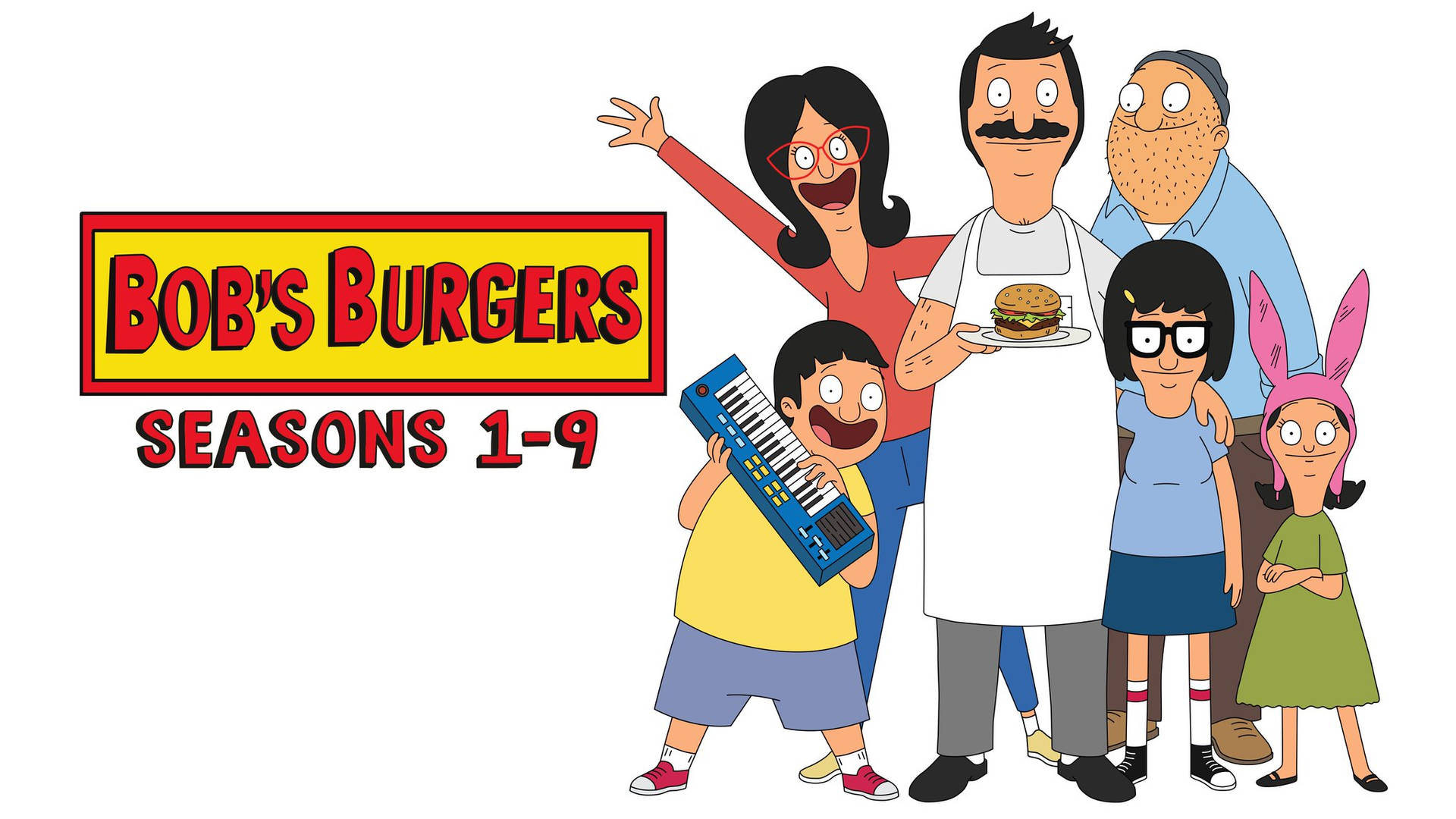 Bobs Burgers Sæson 1 til 9 Skrivebordsbaggrund Wallpaper