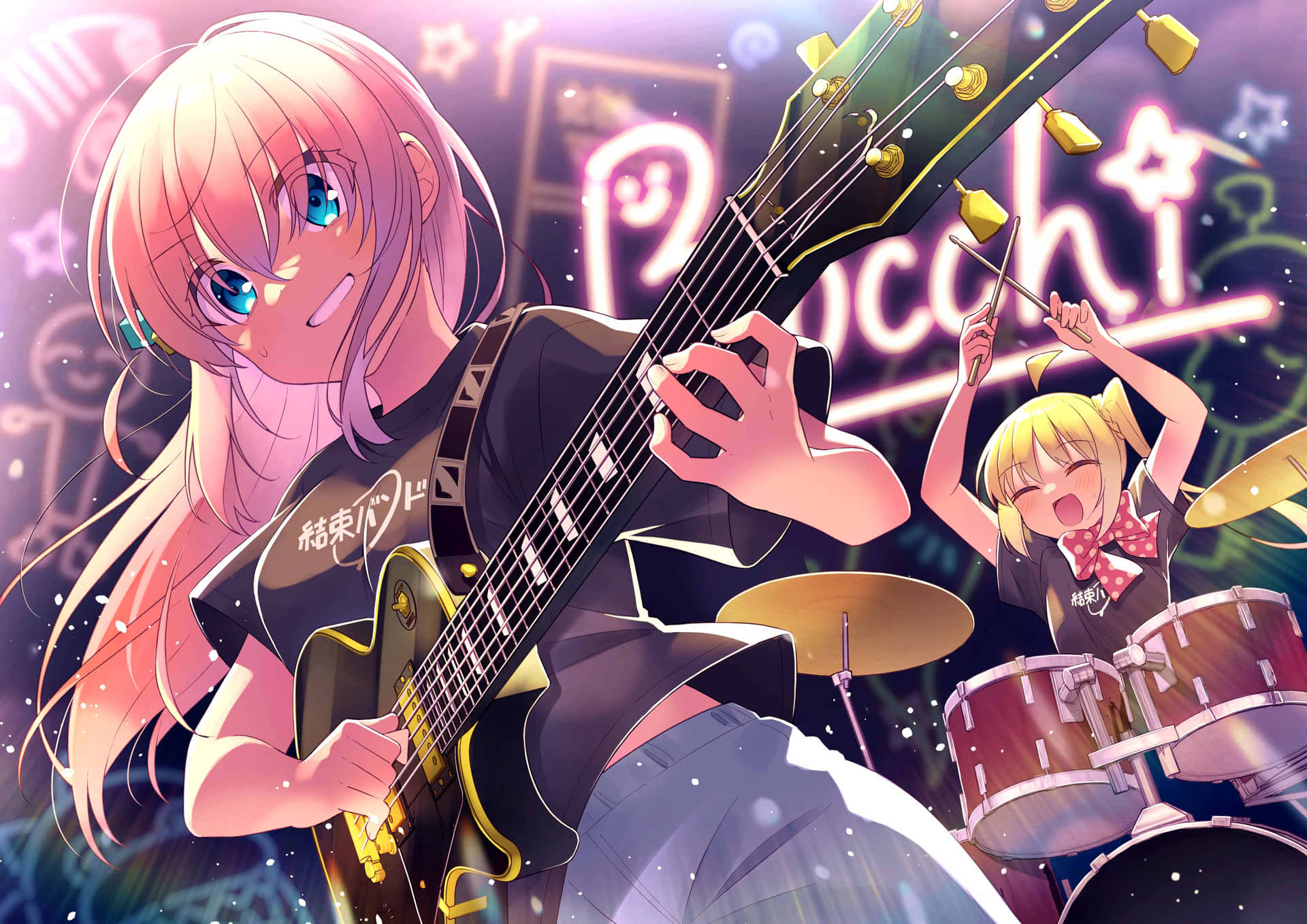 Bocchi The Rock Anime Band Performance Wallpaper