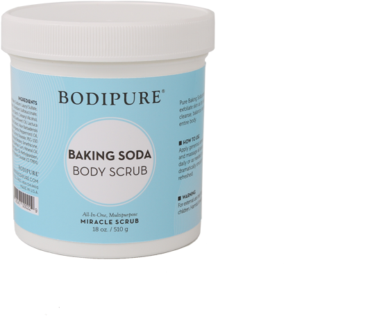 Bodipure Baking Soda Body Scrub Container PNG