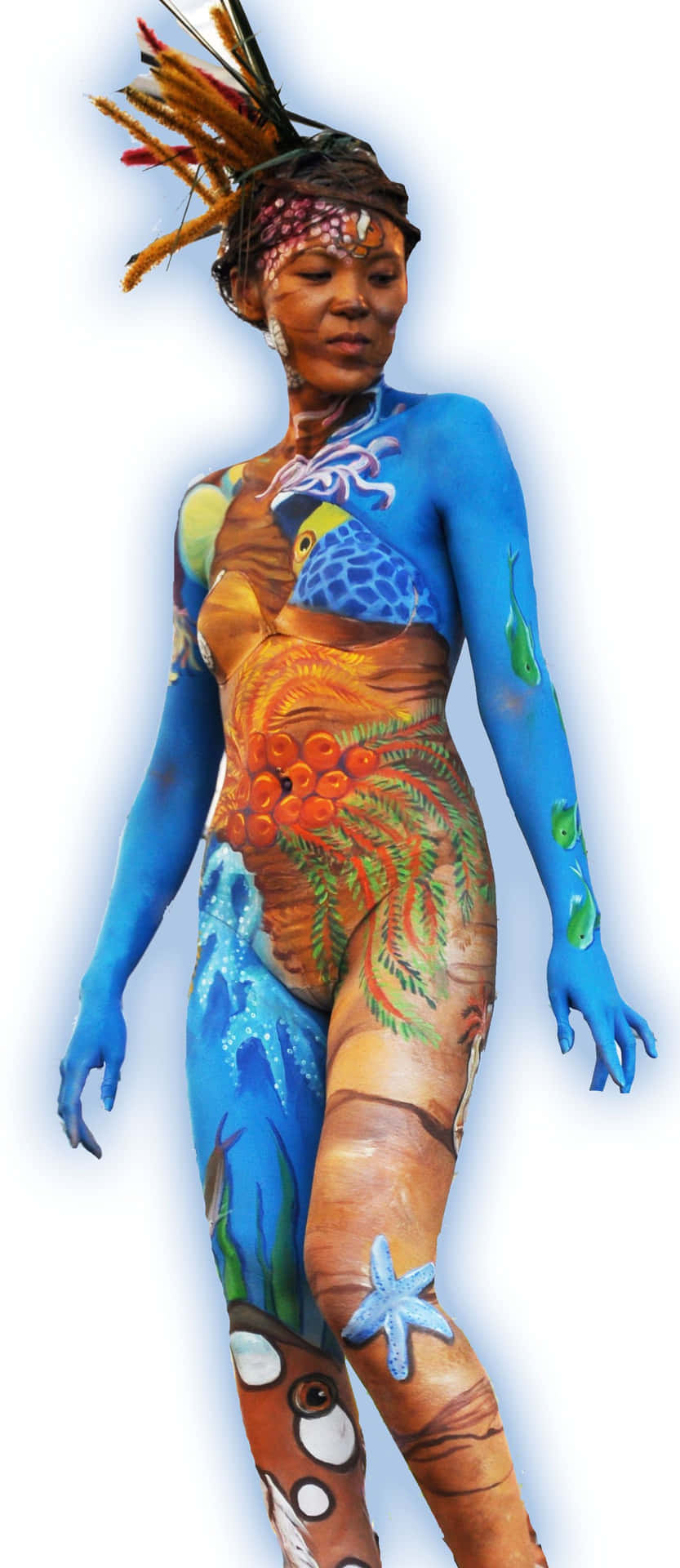 Body Painting Festival Ocean Aesthetic Body Art Picture