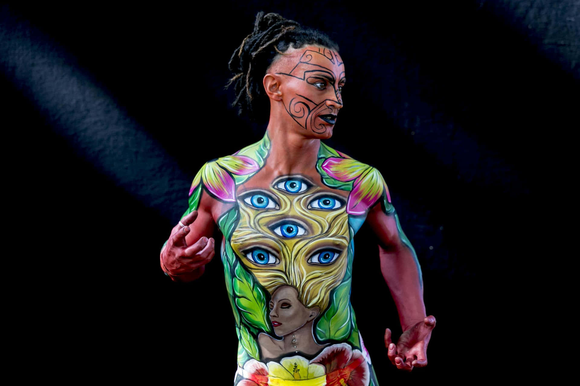 Celebrandol'arte E L'espressione Di Sé Al Festival Del Body Painting.