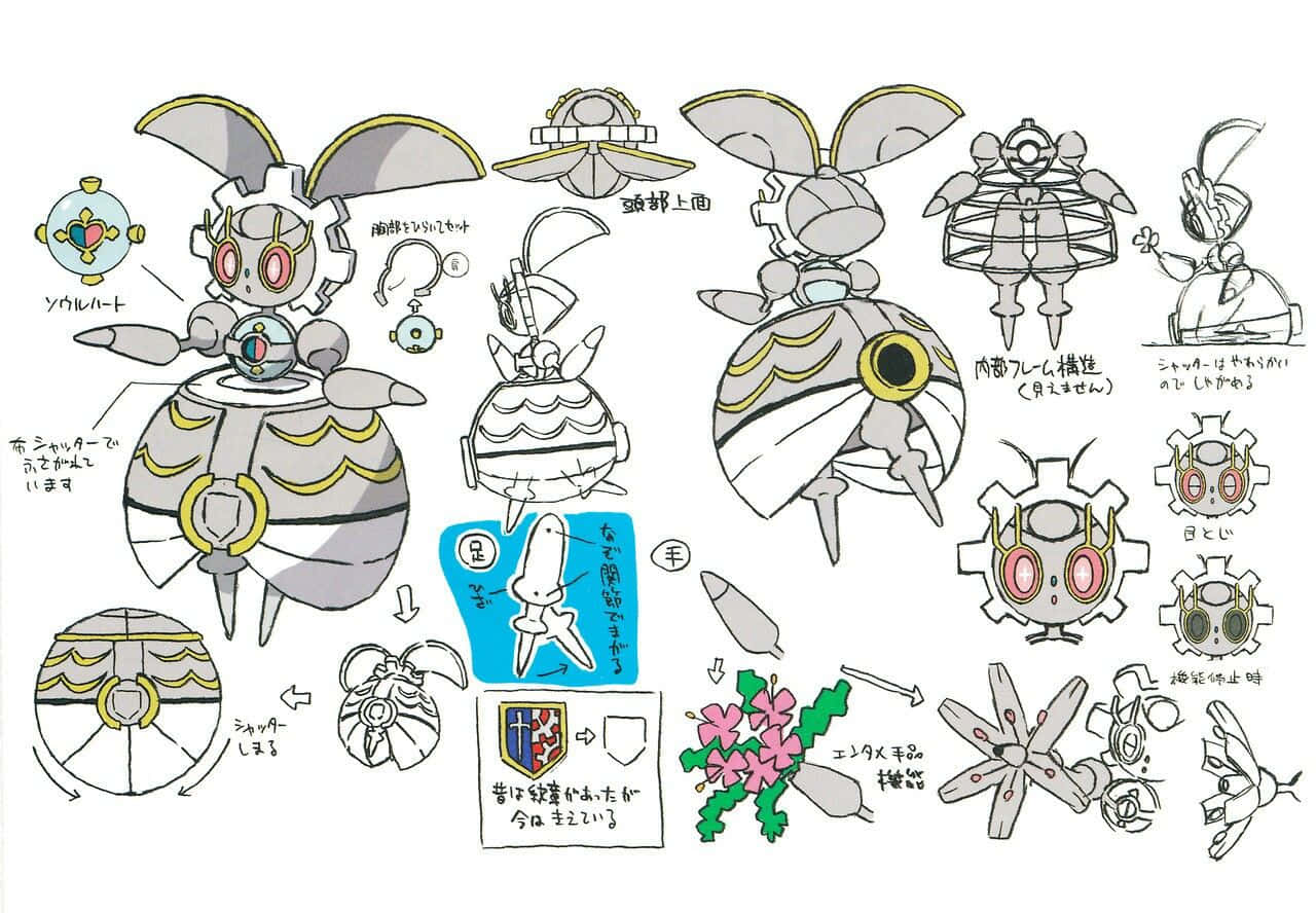 Body Parts Of Magearna Wallpaper