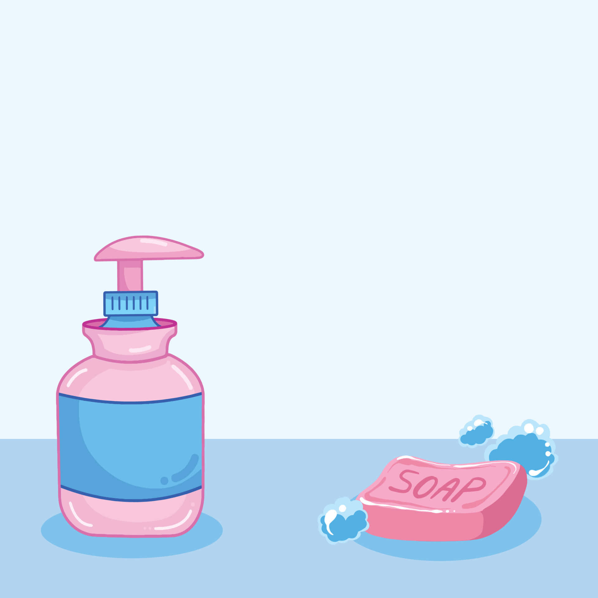 Body Wash Soap Animation Wallpaper