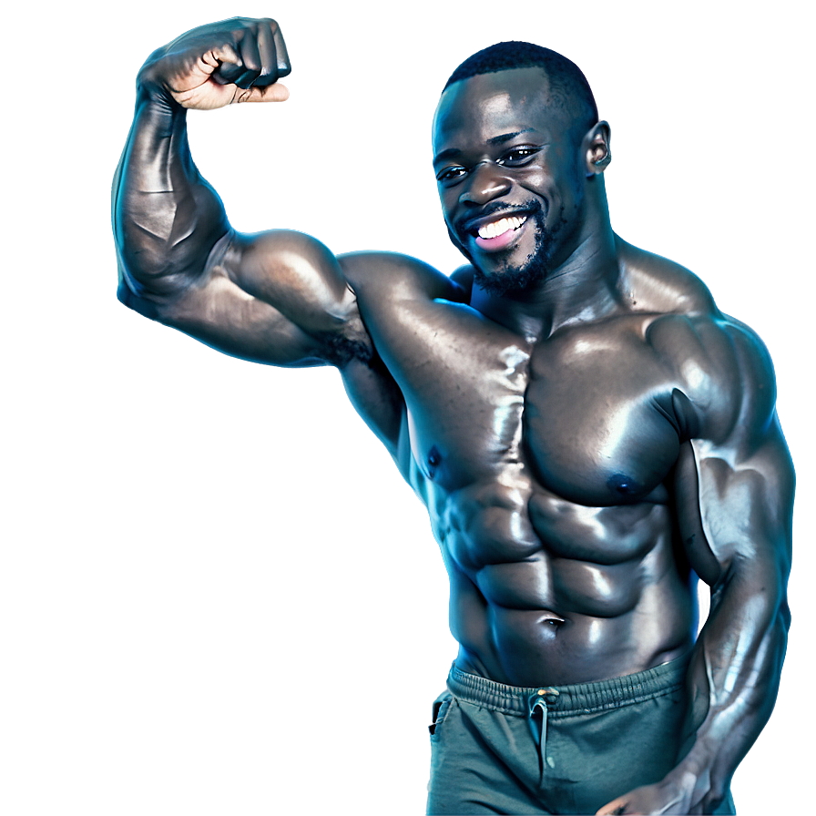 Download Bodybuilder Flexing Png Pdy | Wallpapers.com