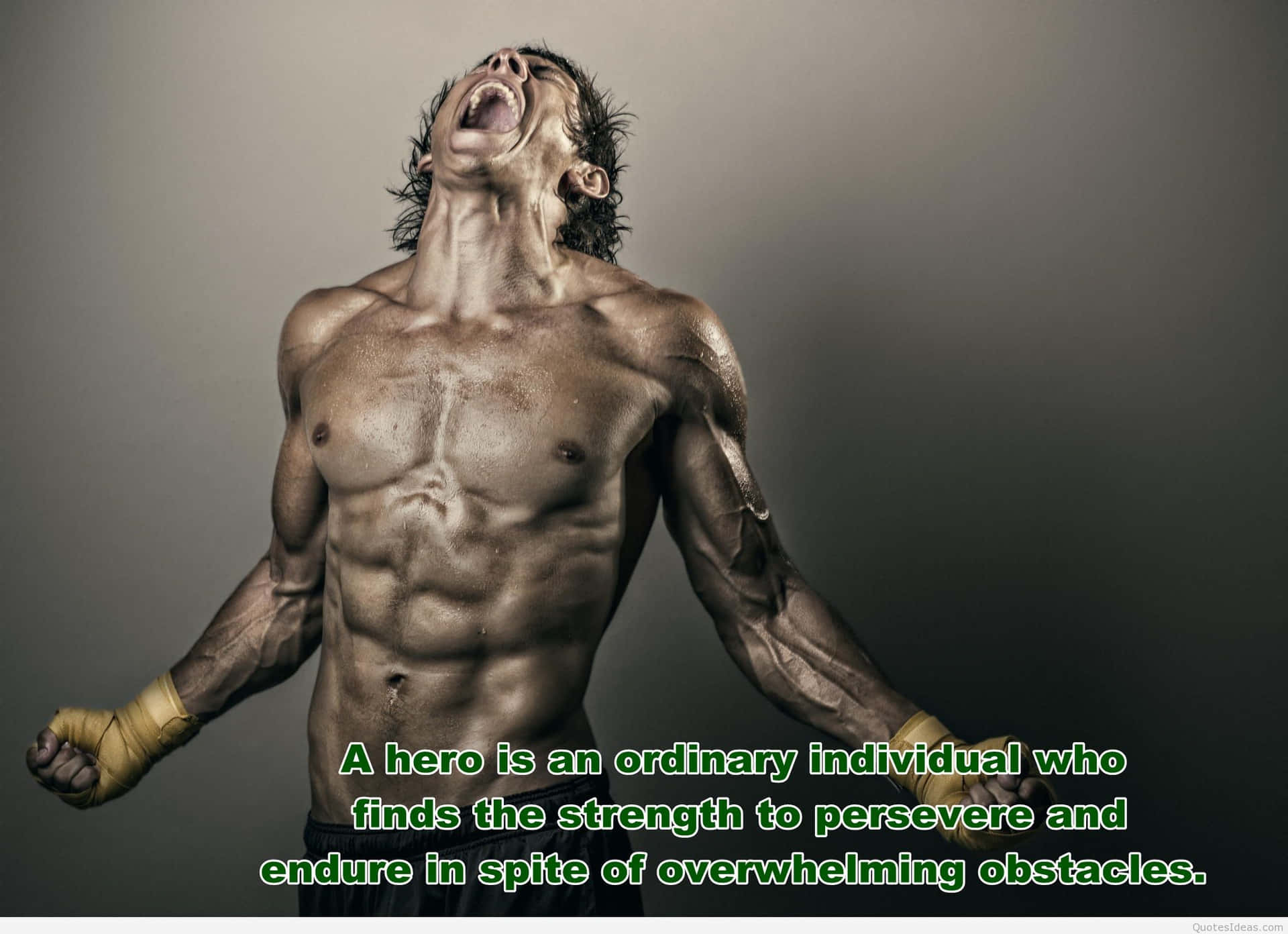 Picture Of Bodybuilder Screaming Picture