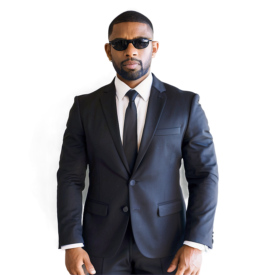 Bodyguard In Formal Wear Png 06252024 PNG