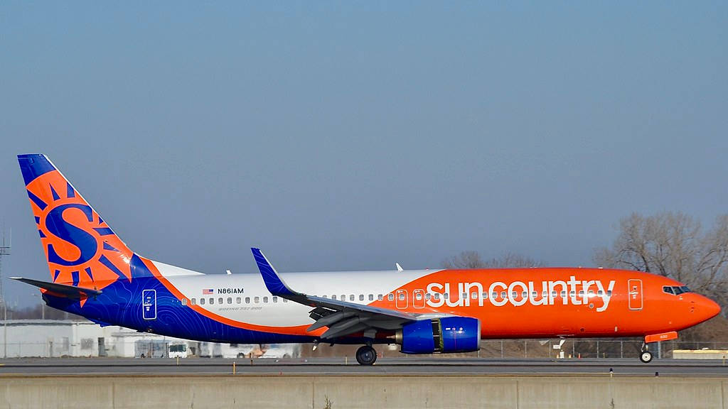 Boeing 737 Of Sun Country Wallpaper