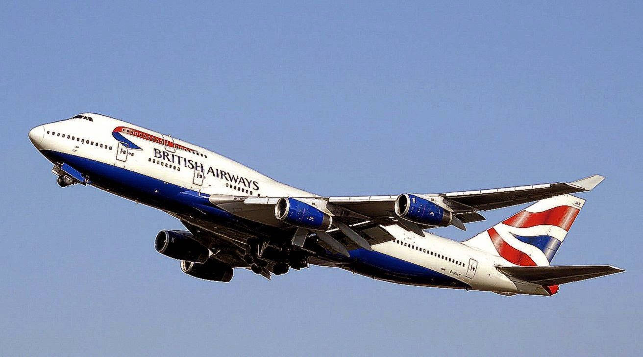 Boeing 747 Jumbo Jet Fra British Airways Flight 9 Wallpaper